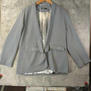 Urban Coco Womens XXL Grey Sophisticated Old Money Vintage Elegant Church Jacket